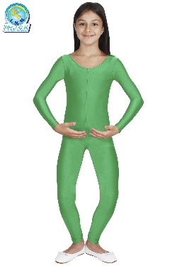 TUTA ACCADEMICA IN LYCRA VERDE BAMBINA